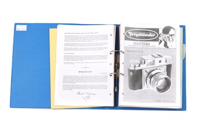 Lot 128 - A Folder of Copies of Voigtlander Matters Magazine