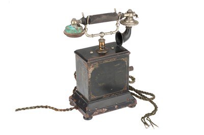 Lot 826 - L.M. Ericsson Model AC420 Magneto Crank Desk Telephone