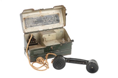 Lot 824 - A Rare Vintage Railway Engineers Field Telephone