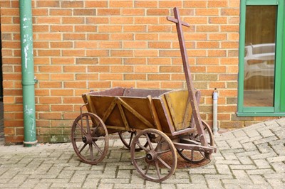 Lot 499 - A 19th Century Wooden Hand-Cart