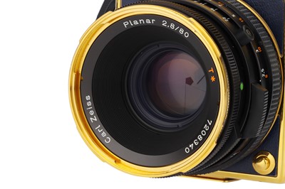 Lot 196 - A Hasselblad 503CX Golden Blue 50th Anniversary Medium Fomat Camera