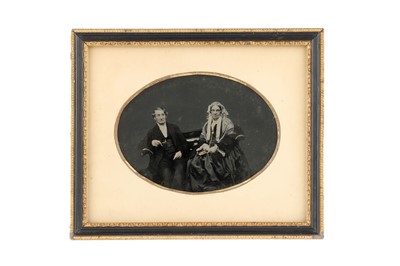 Lot 93 - A Framed Ambrotype of a Victorian Couple