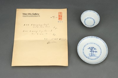 Lot 85 - A Nanking Cargo Tea Bowl & Saucer