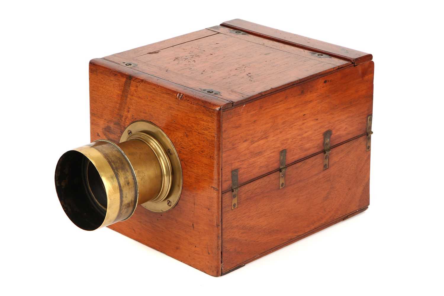 Lot 1310 - A Bland & Long Collapsible 6x6" Wet Plate Mahoagny Camera
