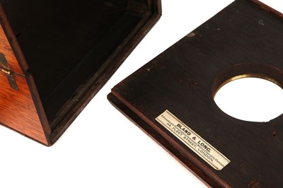 Lot 1310 - A Bland & Long Collapsible 6x6" Wet Plate Mahoagny Camera