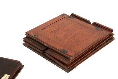 Lot 1310 - A Bland & Long Collapsible 6x6" Wet Plate Mahoagny Camera