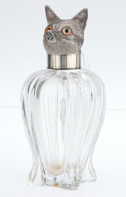 Lot 63 - A Victorian Silver Fox Mask Mounted Claret Jug