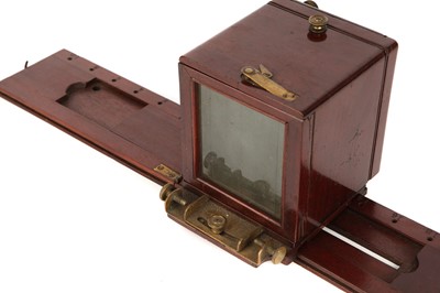 Lot 1311 - A C. T. Crouchton 2¾x3¼" Stereo Sliding Wet Plate Mahogany Camera