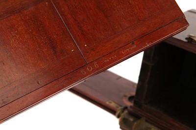 Lot 1311 - A C. T. Crouchton 2¾x3¼" Stereo Sliding Wet Plate Mahogany Camera