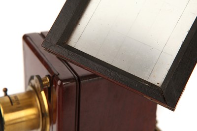 Lot 1311 - A C. T. Crouchton 2¾x3¼" Stereo Sliding Wet Plate Mahogany Camera
