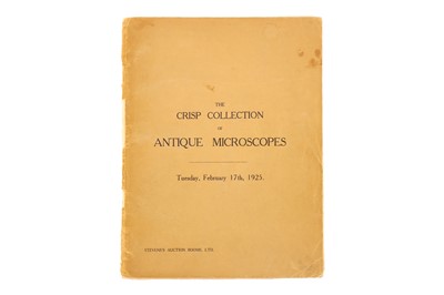 Lot 353 - Microscopes - Original Copy of the Auction Catalogue for the Crisp Collection Of Microscopes