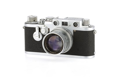 Lot 44 - A Leitz Leica IIIf Red Dail Delay 35mm Rangefinder Camera