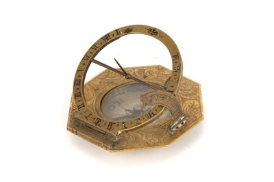 Lot 55 - An Ausburg Equinoctial Sundial by Johann Georg Vogler