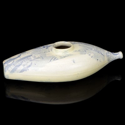 Lot 70 - A Blue & White Babies Feeding Bottle