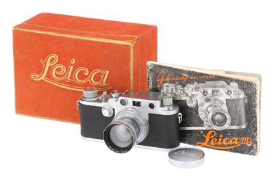 Lot 9 - A Leica IIIc Red Blind Rangefinder Camera