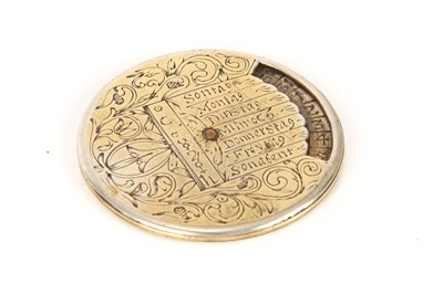 Lot 62 - A Silver-Gilt Perpetual Calendar