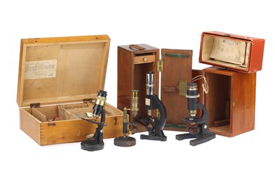 Lot 778 - A Collection of 4 Small Microscopes