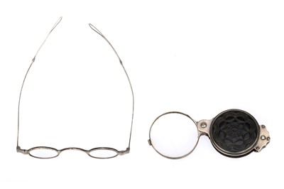 Lot 15 - A Pair of Georgian Silver Spectacle and Magnifying Glass