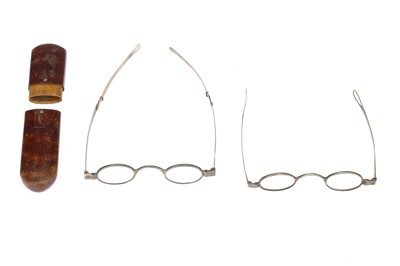 Lot 17 - Two pairs of Georgian Silver Spectacles