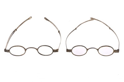 Lot 18 - Two Pairs of  Georgian/William IV Silver Spectacles