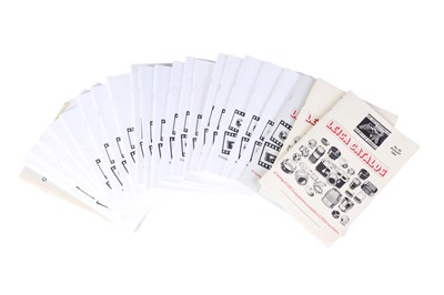 Lot 110 - A Small Collection of Leica Catalogues from the LHSA