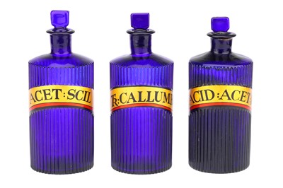 Lot 57 - A set of Three Apothecary's 'Poison' Shop Rounds