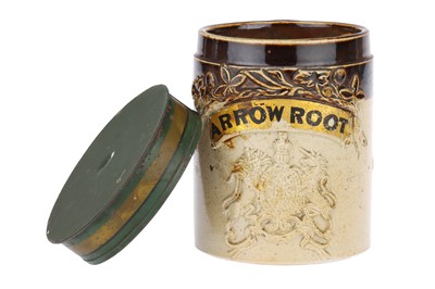 Lot 63 - A Salt Glazed Stoneware Arrowroot Jar