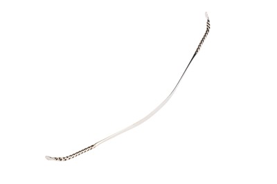 Lot 26 - An Antique Silver Tongue Scraper
