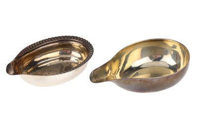 Lot 86 - Two Georgian Silver Pap Boats