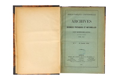 Lot 64 - Einstein, Albert, 9 Period Journal Articles