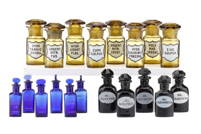 Lot 42 - Sets of 19th Century Apothecary Bottles