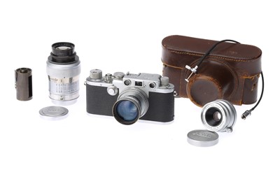 Lot 30 - A Leica IIIf Rangefinder Camera Outfit