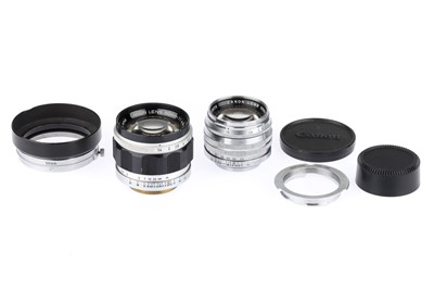 Lot 44 - Two Canon L39 Screw Mount Lenses