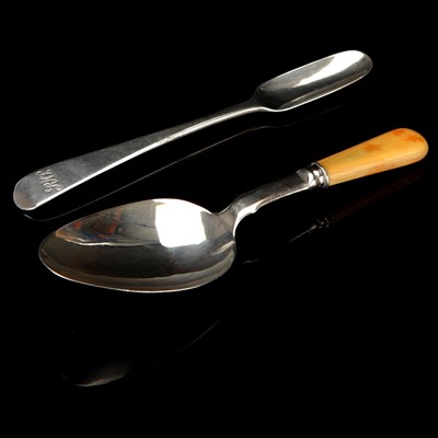 Lot 8 - Two Victorian Silver Medicine Spoons