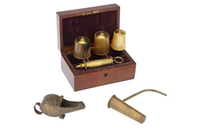 Lot 74 - An Unusual Horn Cupping Set