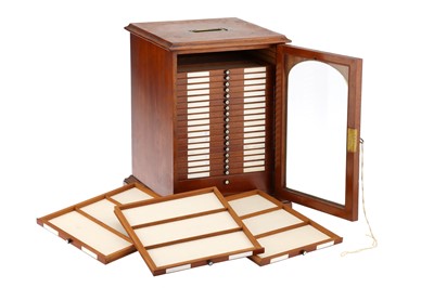 Lot 242 - A Good Victorian Microscope Slide Cabinet