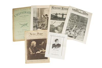 Lot 324 - An Archive of Period Articles Concerning Madame Curie