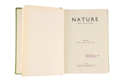 Lot 331 - Stephen Hawking, Helium Production in an Anisotropic Big-Bang Cosmology