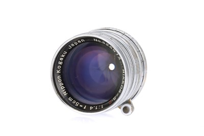 Lot 119 - A Nippon Kogaku Nikon Nikkor-S-C f/1.4 5cm Lens