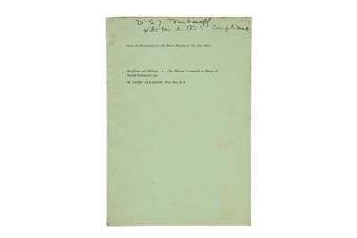 Lot 350 - Lord Rayleigh, Beryllium and Helium