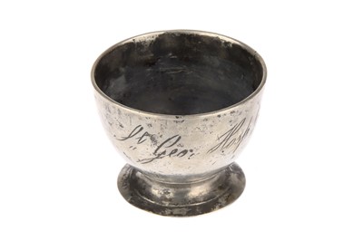 Lot 185 - An 18th Century English Pewter Medicine Measure