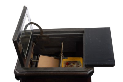 Lot 665 - A Large Unmarked Walnut Stereo Viewer