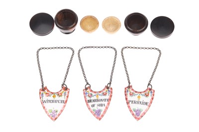 Lot 181 - Apothecary Antiques, Salve Pots  and Bottle Tickets
