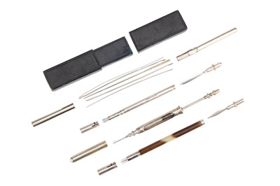 Lot 178 - Medical, Silver Vaccinators and Syringe