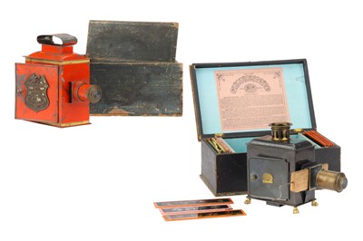 Lot 22 - Two Tinplate Magic Lanterns