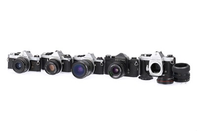 Lot 687 - A Selection of Pentax SLR 35mm Cameras and Bodies