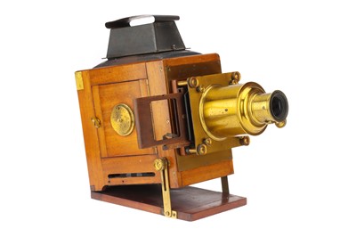 Lot 53 - A Good Mahogany & Brass Magic Lantern