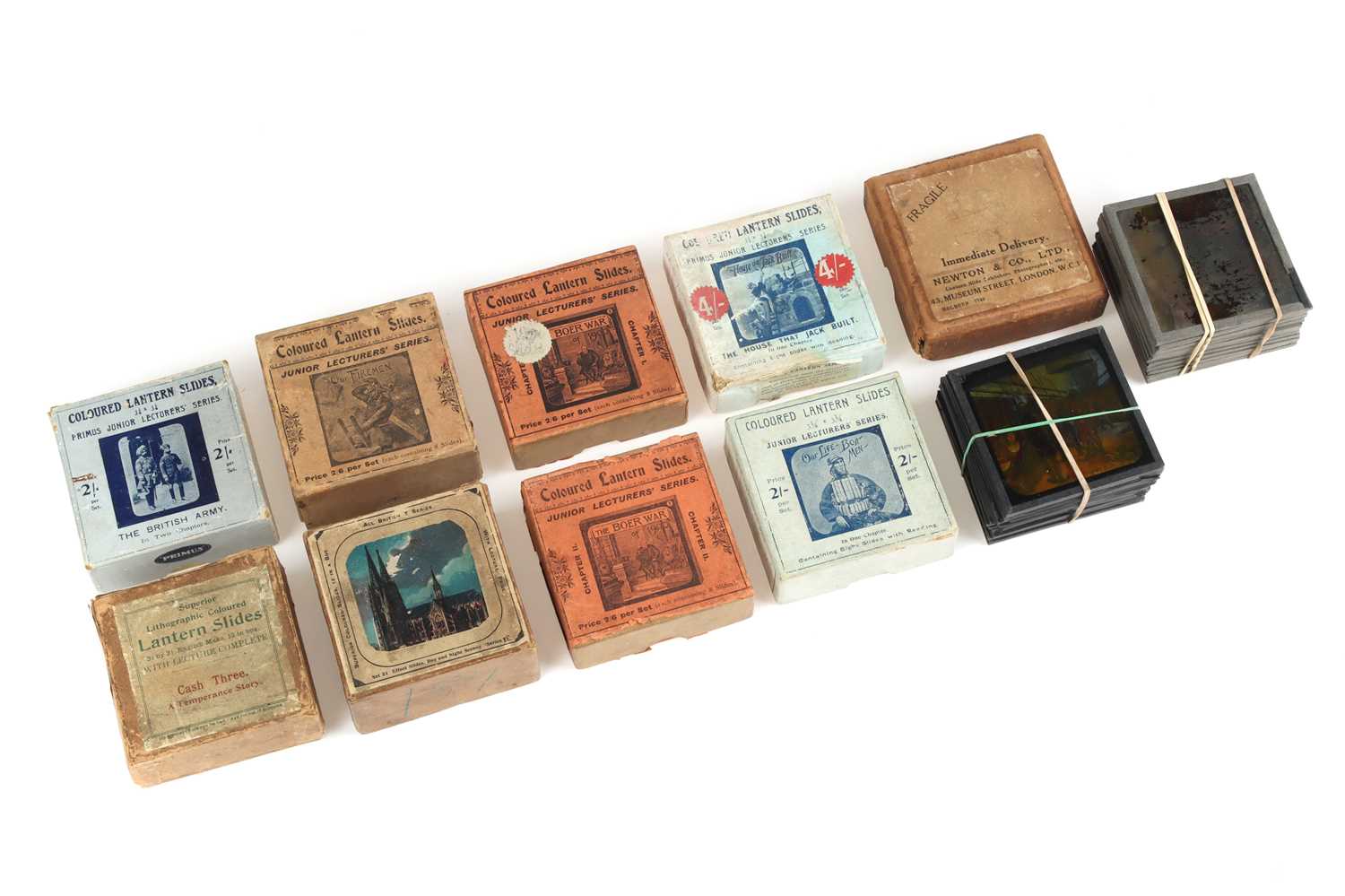 Lot 61 - Collection of Boxed Magic lantern Slides
