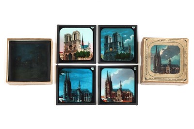 Lot 61 - Collection of Boxed Magic lantern Slides