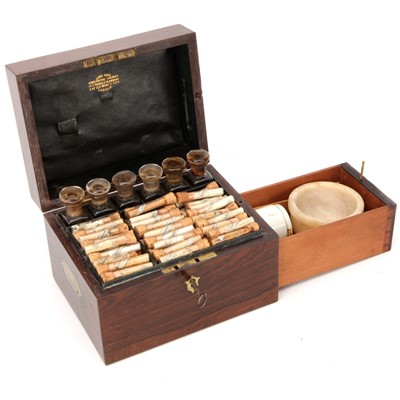 Lot 91 - A Fine 19th Century Rosewood Homeopathic Medine Chest